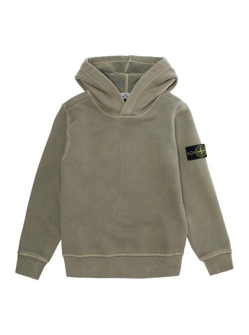 Cotton Hoodie Sweatshirt — Beige