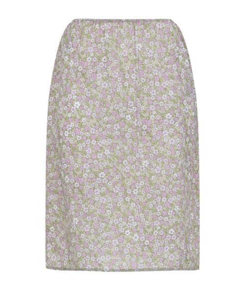 Flora-Printed Midi Skirt