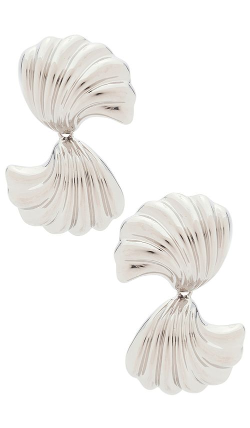 LELET NY Vini Drop Earrings in Metallic Silver
