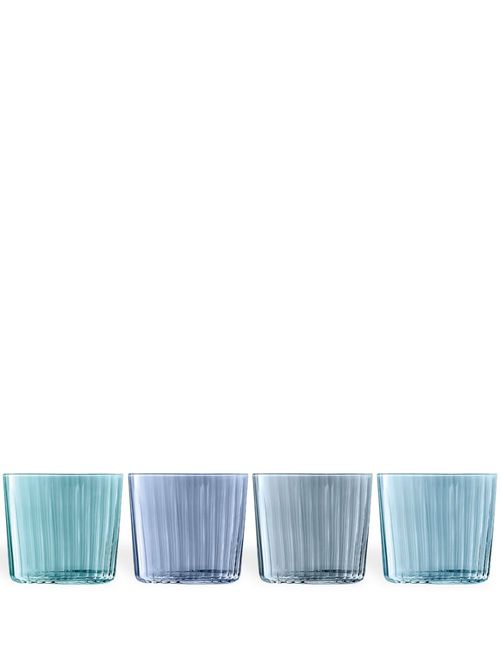 Gems tumbler glassware set (set of four) - Blue