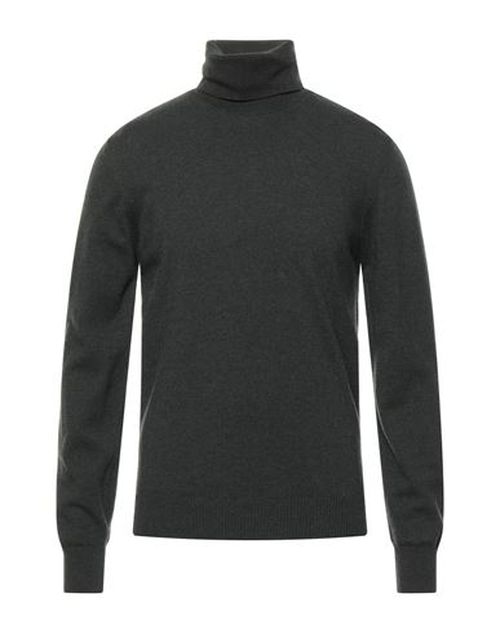 Alpha Studio Man Turtleneck Dark green Size 44 Geelong Wool