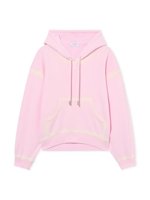Spray Off Stamp Over Hoodie - Female Sweatshirts Soft Pink