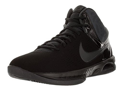Nike Mens Air Visi Pro Vi Nbk Black/Anthracite Ankle-High Nubuck Basketball Shoe