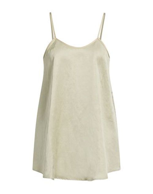 Crème Woman Top Sage green Size 4 Lyocell, Linen, Silk