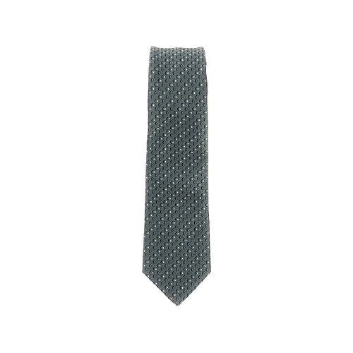 EMPORIO ARMANI Silk twill necktie with jacquard motif Man One Size