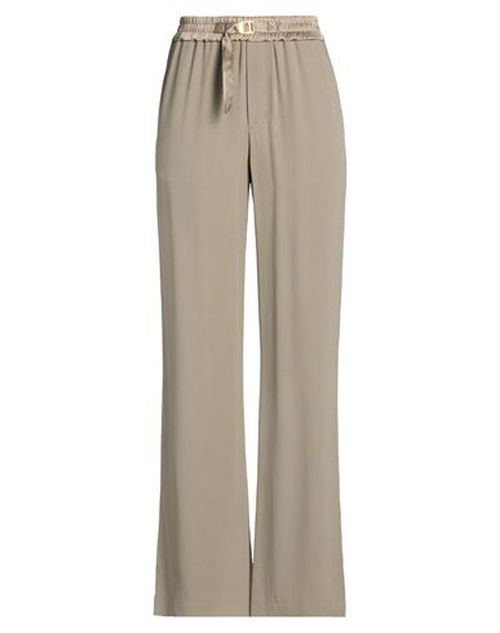 Woman Pants Khaki Size L Acetate, Viscose