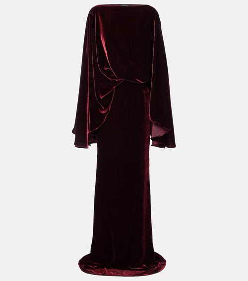 Musidora draped velvet gown