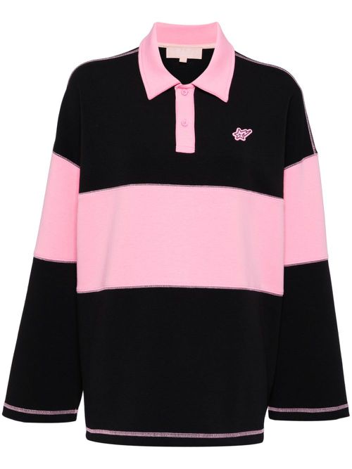 Logo-patch long-sleeved sweatshirt - Black