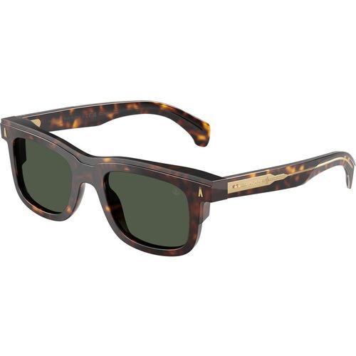 Moncler Unisex Moncler ME6004 CLARO 30029A Gafas de sol Acetato Tortuga Verde Cuadrada Polarizado
