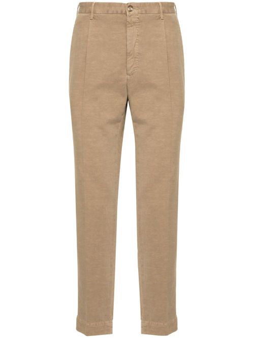 Tailored tapered trousers - Neutrals