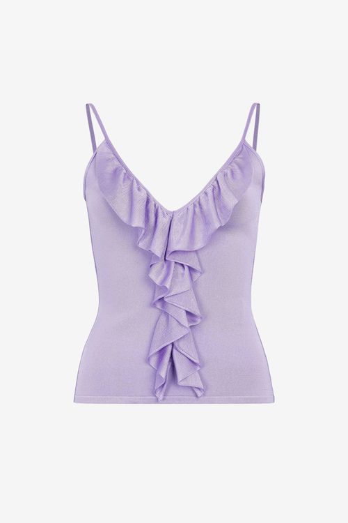 Ruffle-detailed Vest Top