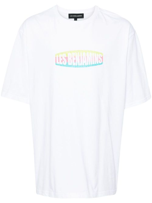 Logo-print oversized cotton T-shirt - White