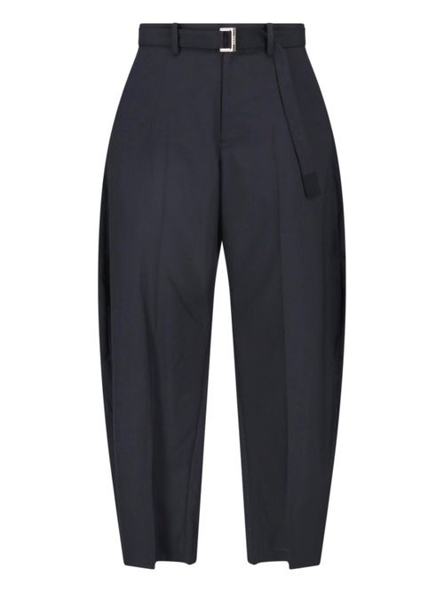 Tailored Wool-Blend Trousers