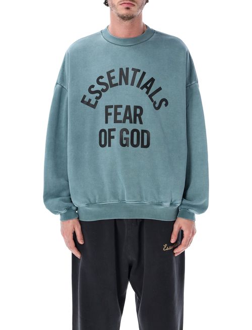 Fear Of God Essentials Essentials Fear Of God Light Blue Campus 90S Crewneck Sweatshirt
