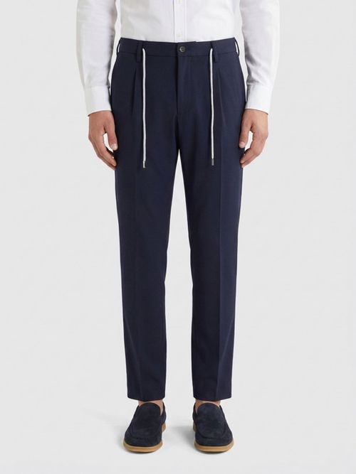 Pants Men color Blue