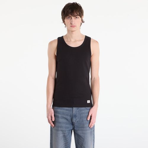 Tank top Calvin Klein Jeans 2X2 Rib Badge Tank Black
