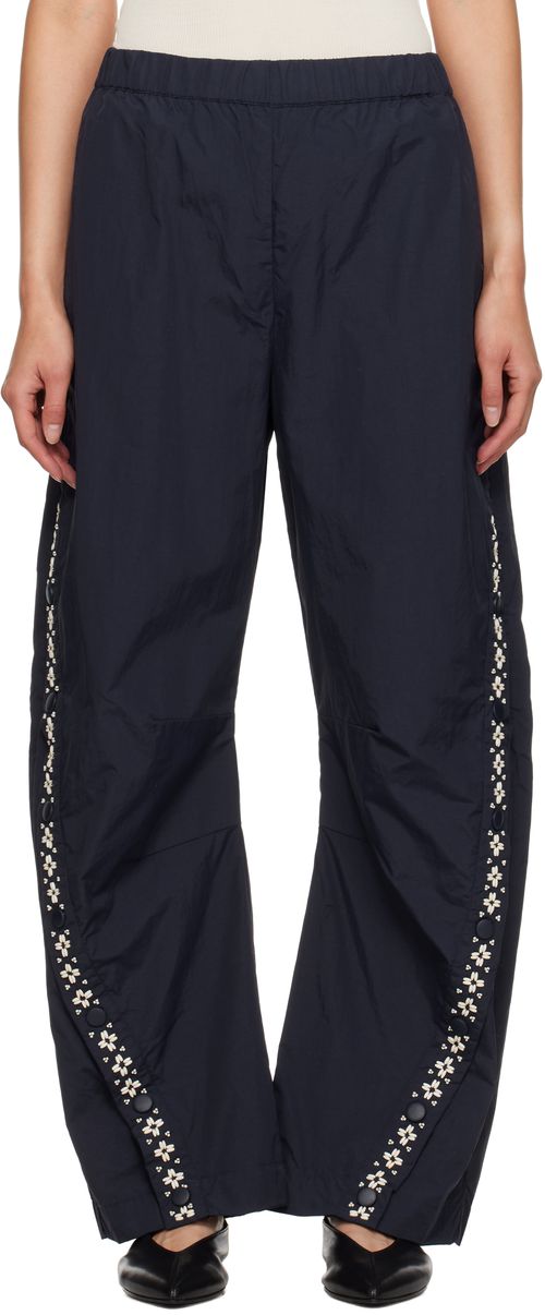 SEA NY Navy Mille Track Pants