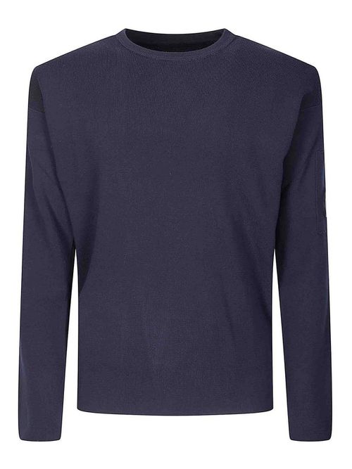 C. P. Company Cotton Sea Island Crewneck Lens Sweater