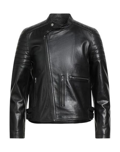 Man Jacket Black Size 38 Sheepskin