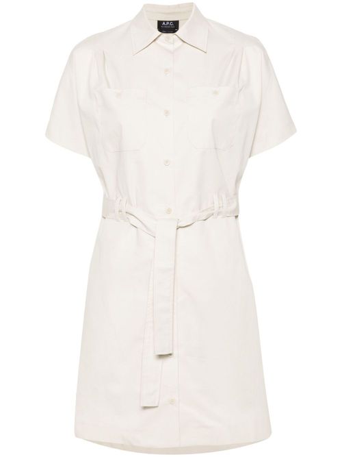 Shirt mini dress - Neutrals