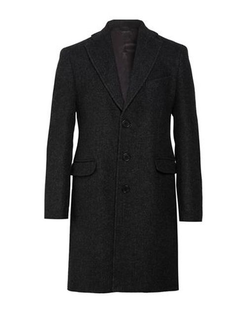 Man Coat Charcoal Size 46 Polyamide, Polyester, Wool