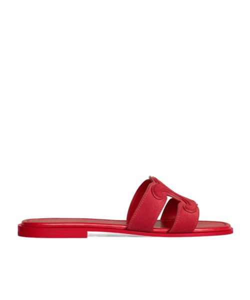MARINA TRIOMPHE MULE IN SUEDE CALFSKIN