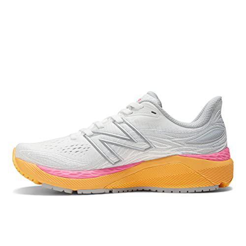 New Balance Women's Fresh Foam X More Trail V3 Running Shoe, Black/Ginger Lemon/Real Pink,