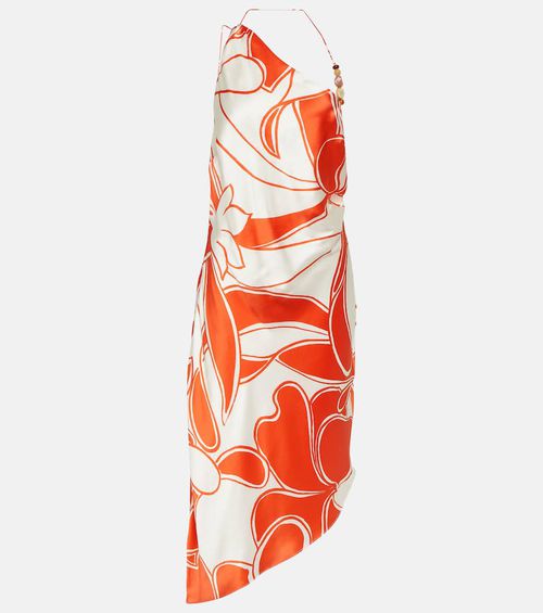 Ramona printed silk midi dress