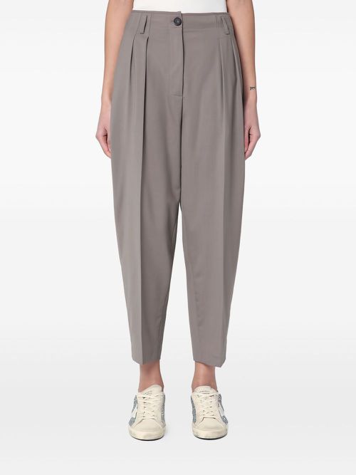Erika Cavallini cropped tapered trousers - Neutrals