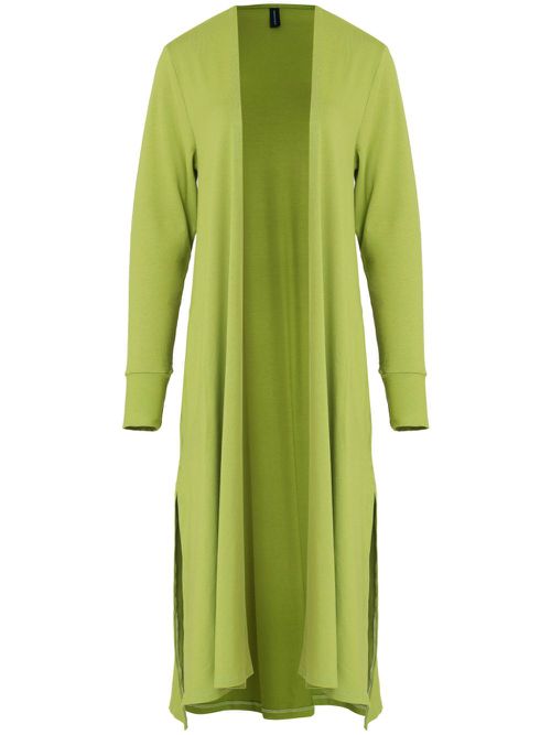 Long-sleeve cardi-coat - Green