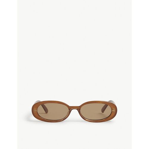 Womens Caramel Outta Love Oval-frame Polycarbonate Sunglasses 1 Size