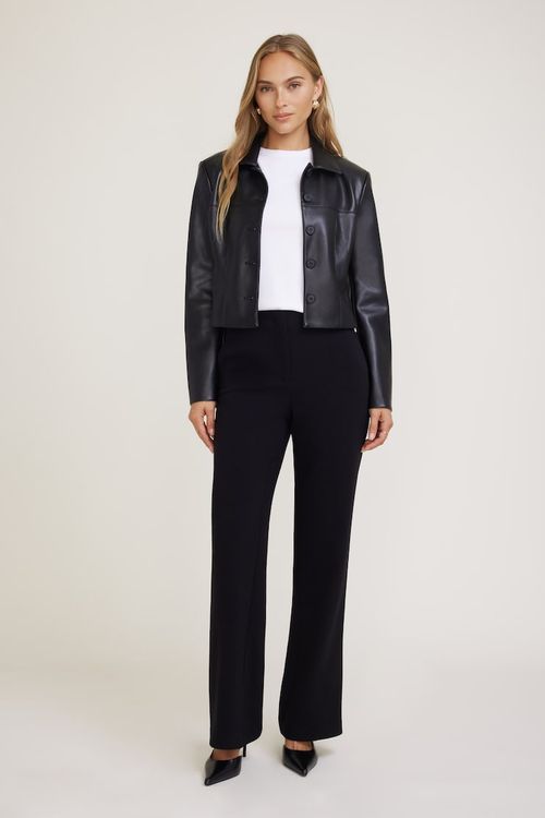 Stevie Slim Bootcut Pants - Black - Women Clothing