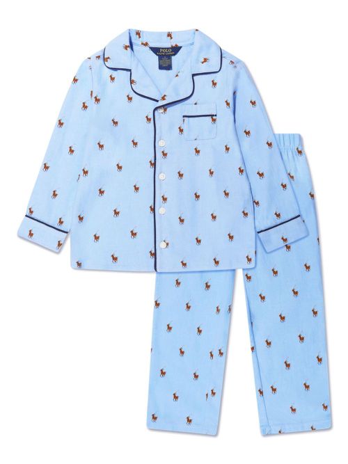 Polo Pony cotton pyjama set - Blue