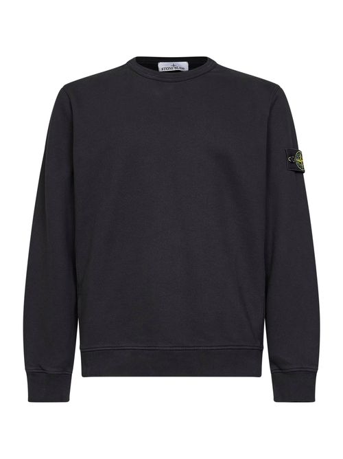 Crewneck Organic Cotton Sweatshirt — Black