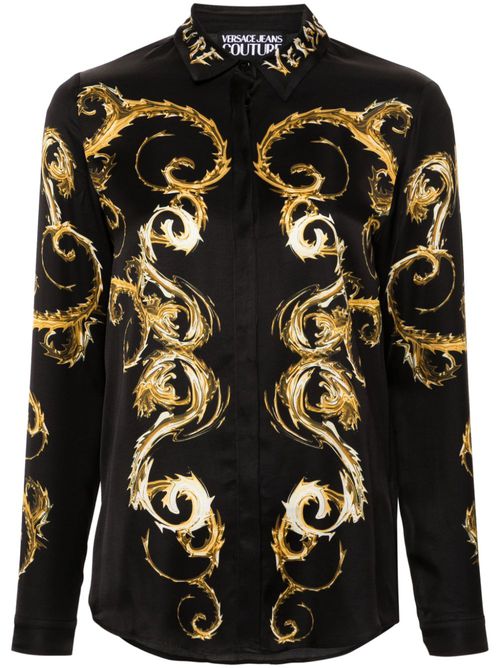 Baroccoflage-print shirt - Black