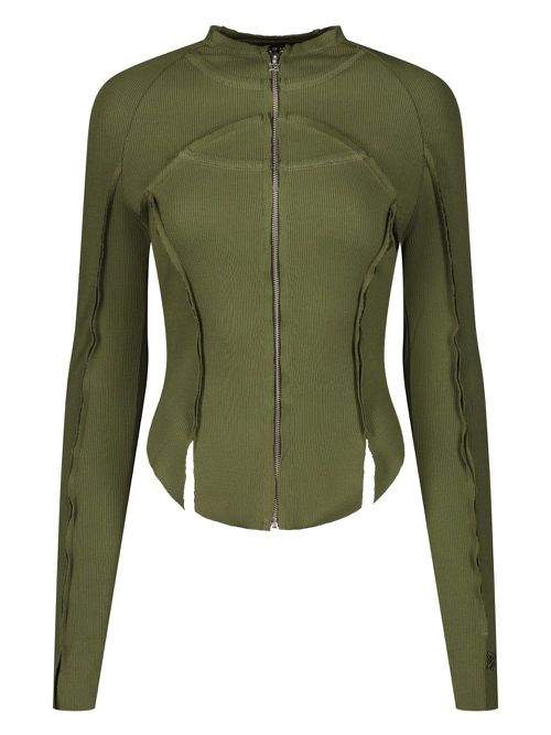 Ribbed blouse - Green