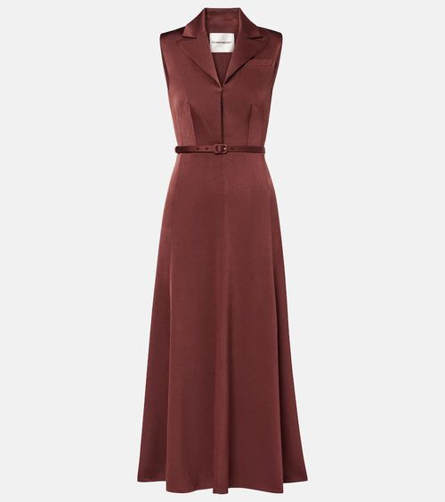 Crêpe midi dress