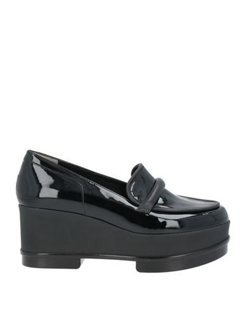 Woman Loafers Black Size 4.5 Leather