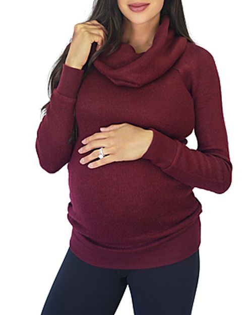 Maternity Cowl Neck Sweater