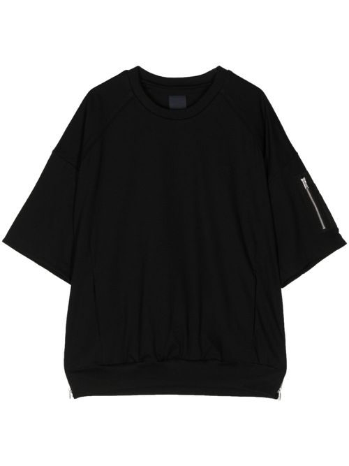 Zip-pocket T-shirt - Black