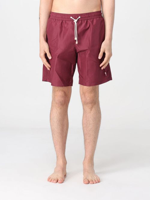Swimsuit Men color Burgundy