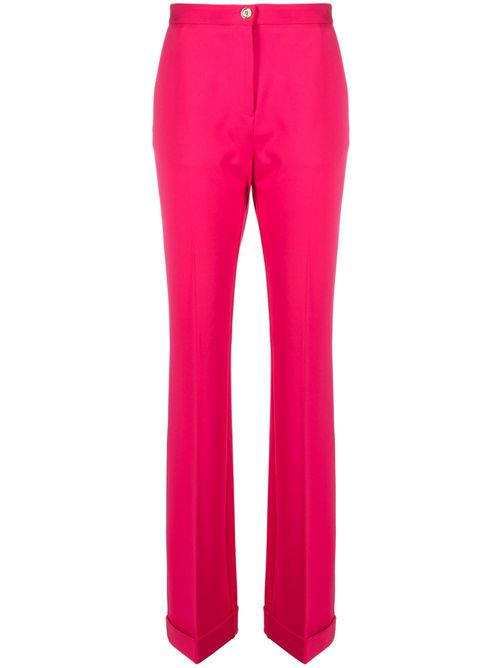 Pressed-crease high-waist trousers