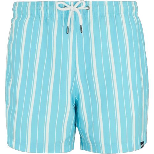 Regatta Mens Loras Stripe Swim Shorts Nordic Blue/White - Light Blue - Sma