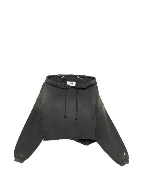Cotton cropped hoodie