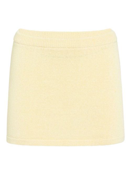 SER.O.YA Cassie knitted mini skirt - Yellow