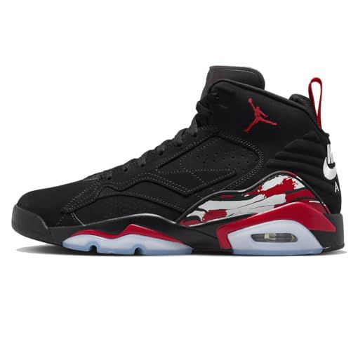NIKE Jumpman MVP Men's Shoes (DZ4475-061, Black/White/University Red)