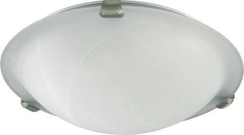 Satin Nickel Three Light Ceiling Mount from the 3000 Ceiling Mounts Collection