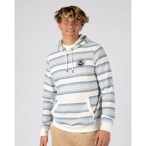 Saltrock Trewan Flame Mens Pop Hoodie in Blue/White Stripe