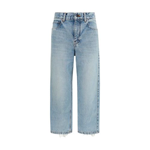 Jackie Capri Cropped Jeans — Blue