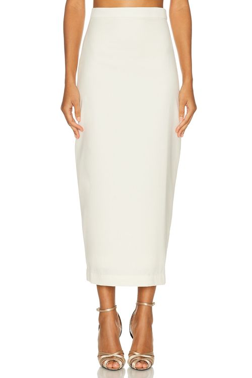 Marlies Grace Olivia Skirt in Cream - Cream. L also in XS